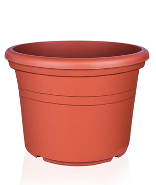 6x Blumentopf Ø 20 cm Farbe Terrakotta Kunststoff Pflanztopf Containertopf Übertopf Pflanzkübel rund 4