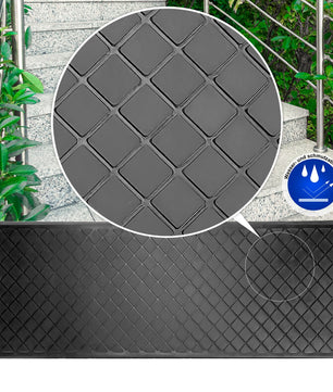 10 Stück Stufenmatten aus Gummi – 75 x 25 cm – Outdoor Treppenstufenmatten  4