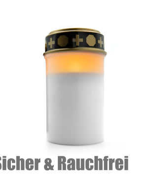 BigDean Led Grabkerzen 1x Rot 1x Weiß– Led Grablichter für draußen – bis zu 6 Monate Leuchtdauer 5