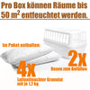 BigDean 2 Stück Luftentfeuchter + 4x 1,2kg Luftentfeuchtergranulat Nachfüllpack 6