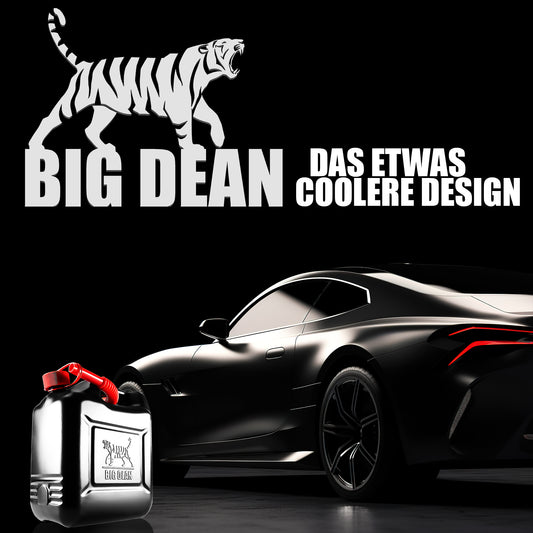 BigDean Benzinkanister 10L mit UN-Zulassung & flexiblem Auslaufrohr - Kraftstoffkanister für Benzin 2