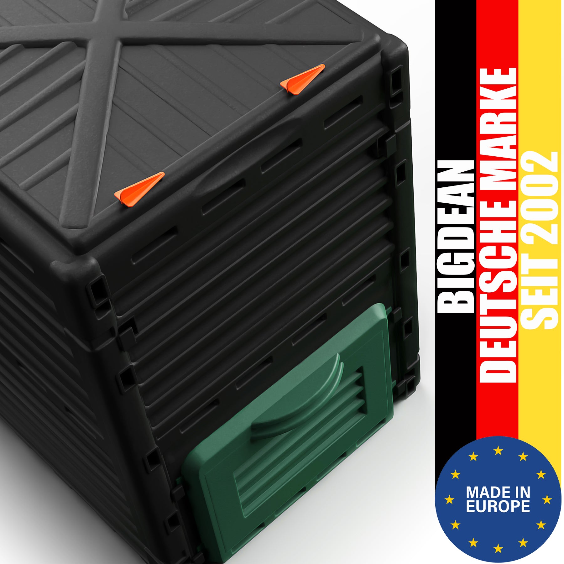 BigDean Komposter Garten 300 Liter – Schnellkomposter aus wetterfestem Kunststoff & Made in Europe 3