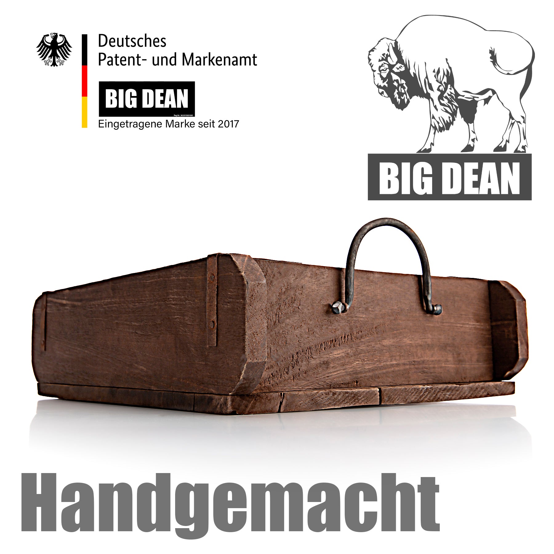 BigDean 2 Stück vintage Ziegelform in Braun 25x8x30 cm (LxBxH) 6