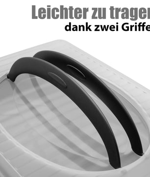 BigDean Kuchen Transportbox Rechteckig mit 2 Tragegriffen ideal für Blechkuchen 5