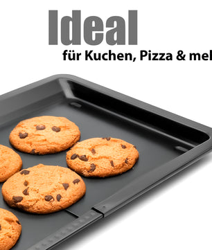 BigDean Backblech ausziehbar - Backofenblech variabel verstellbar 33 - 52 cm Universelles Backblech 6