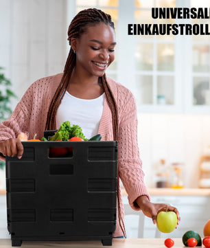 BigDean Einkaufstrolley klappbar belastbar bis 35kg – Einkaufswagen mit Teleskopgriff 4