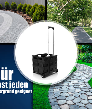 BigDean Einkaufstrolley klappbar belastbar bis 35kg – Einkaufswagen mit Teleskopgriff 5