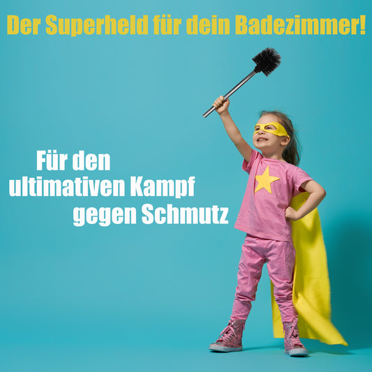 BigDean 4 Stück Klobürste Schwarz – WC Bürsten mit 8cm Durchmesser, Abnehmbare Bürstenköpfe, Toilettenbürste mit Edelstahlstiel image 2