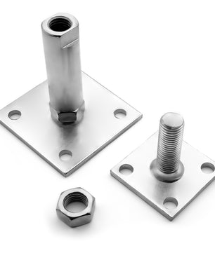 Pfostenträger höhenverstellbar Höhe 150 – 190mm – verzinkt & zum Aufschrauben 6