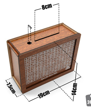 Spardose mit Ziel 3000€ aus Holz – Sparbox mit Geschenkverpackung 3