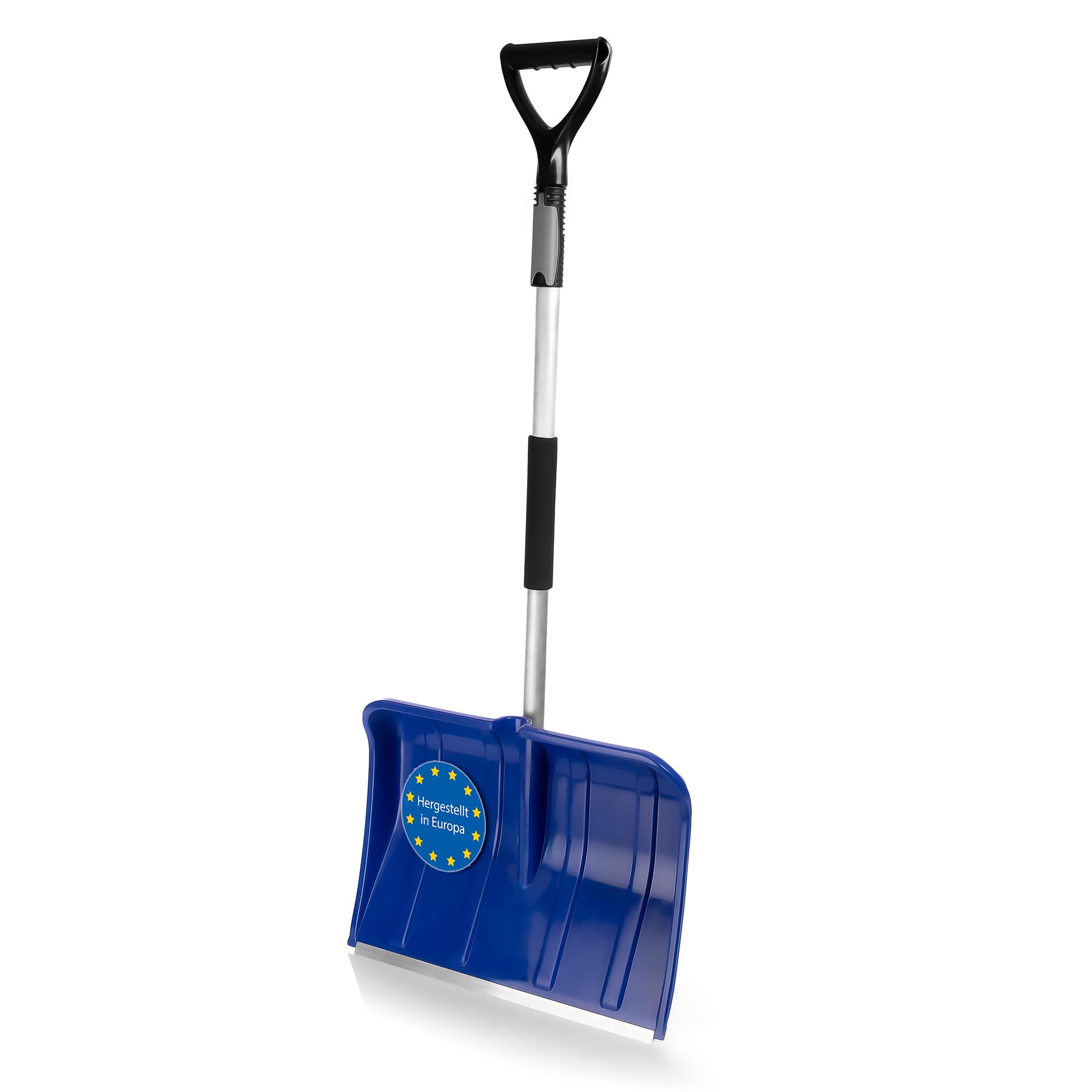 BigDean Schneeschaufel mit Teleskopgriff – Schneeschieber Made in Europe