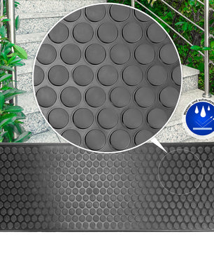 5 Stück Stufenmatten aus Gummi – 75 x 25 cm – Outdoor Treppenstufenmatten  4