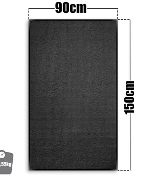 BigDean Schmutzfangmatte 90x150 cm Anthrazit – rutschfeste Fußmatte Made in Europe 3