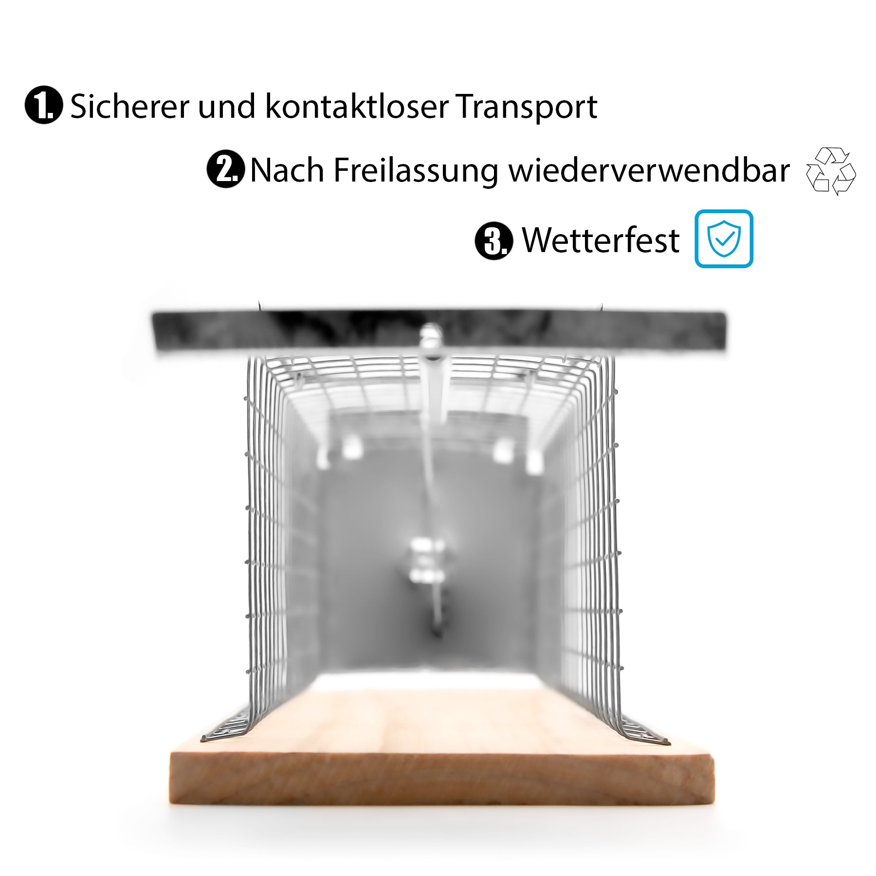 BigDean Lebendfalle Maus auch als Rattenfalle lebend geeignet – Mäusefalle tierfreundlich & wiederve 5