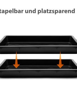 2 Stück Pflanzschale 59x39x6 cm ideal als Pflanzwanne, Katzenklo & Ölwanne geeignet 5