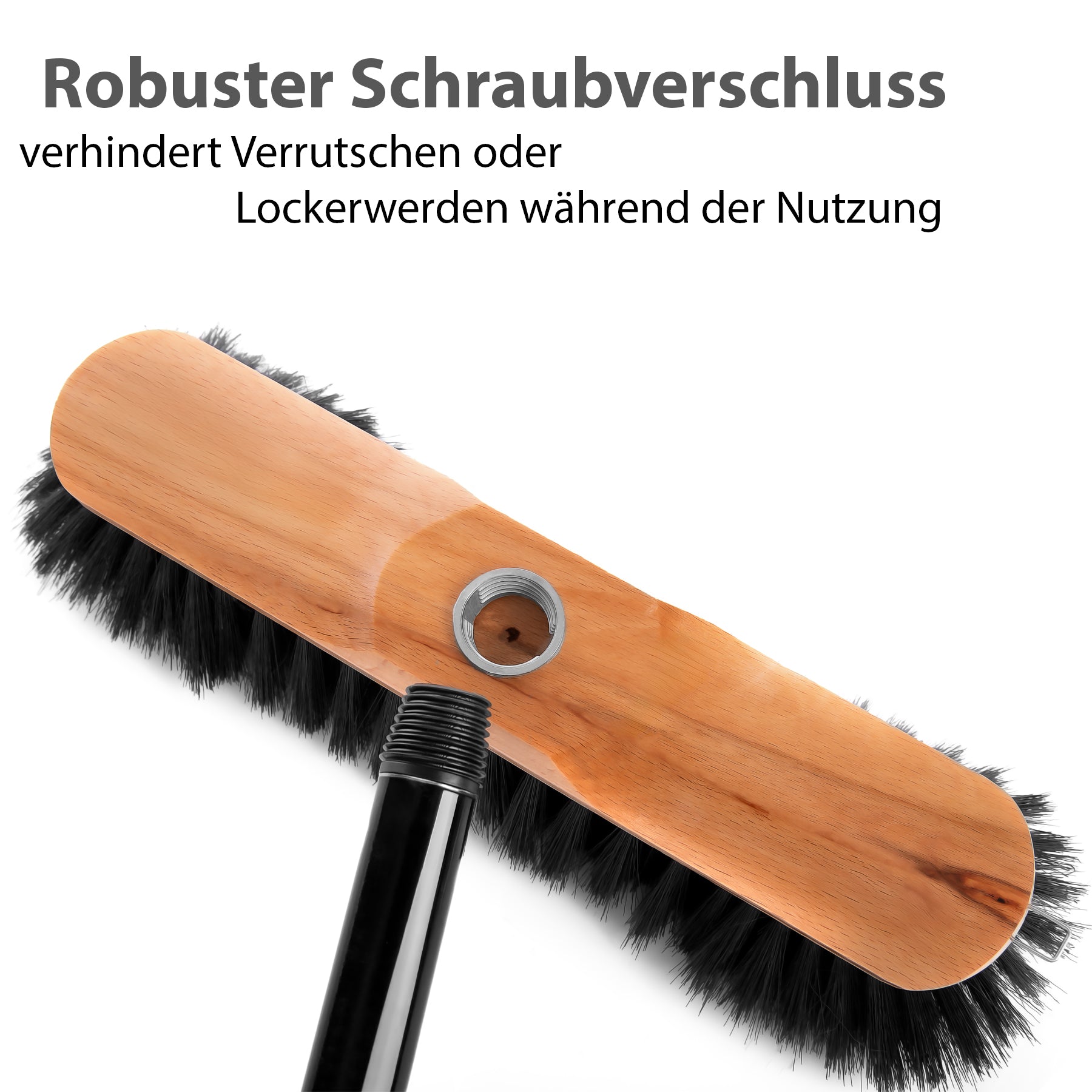 BigDean 2 Stück Zimmerbesen mit Stiel 150 cm ausziehbar 6