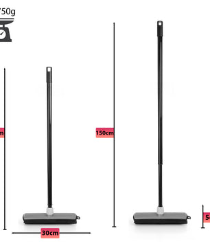 BigDean Gummibesen mit Stiel ausziehbar bis 150 cm 3