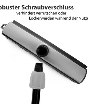BigDean Gummibesen mit Stiel ausziehbar bis 150 cm 5