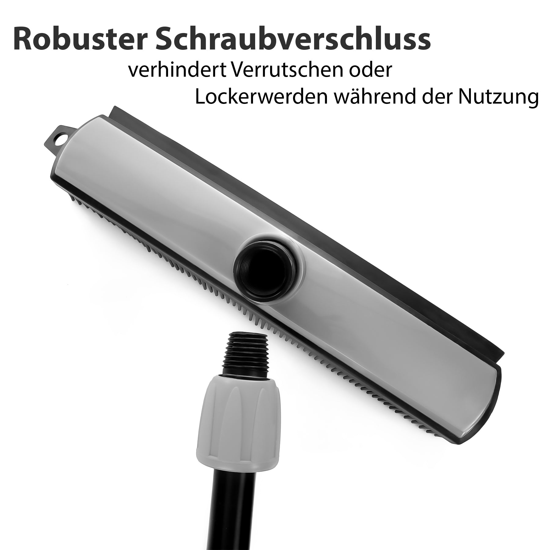 BigDean Gummibesen mit Stiel ausziehbar bis 150 cm 5