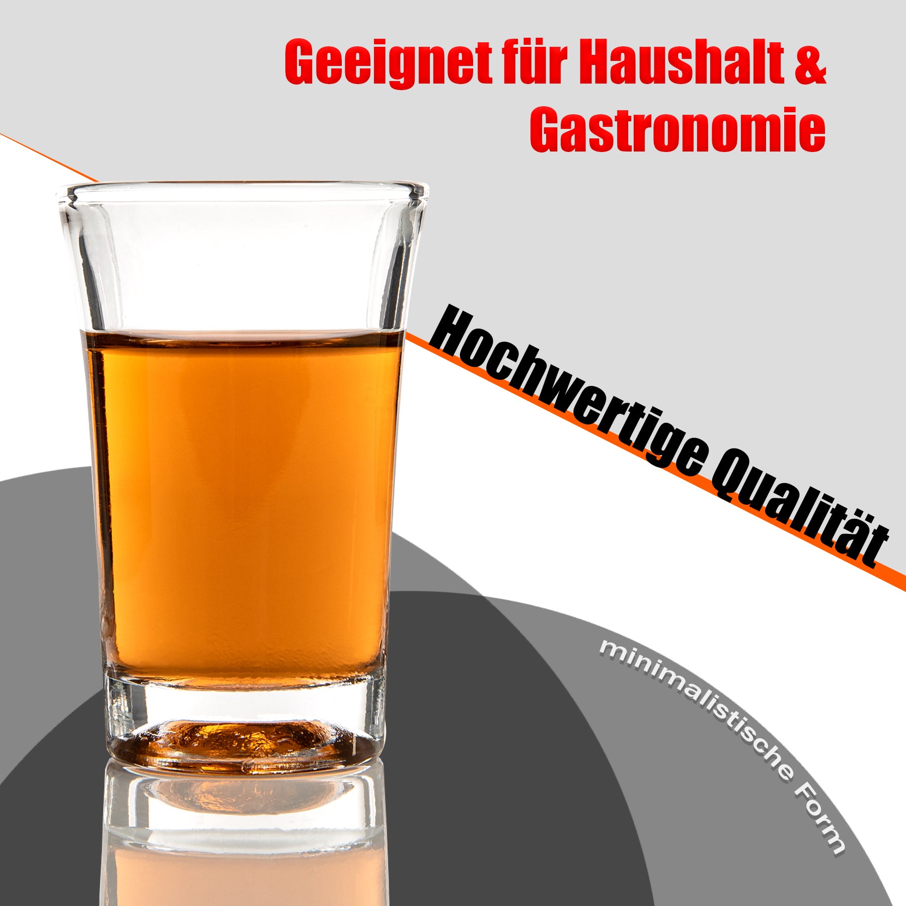 BigDean 12 Stück Schnapsgläser 4cl 6
