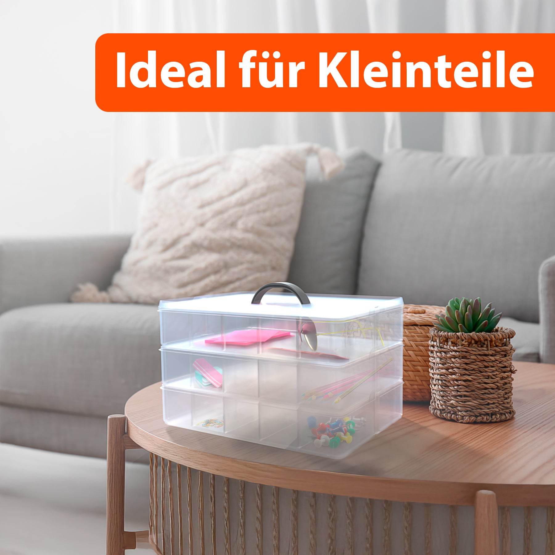 BigDean Sortierboxen für Kleinteile aus hochwertigem Kunststoff 5