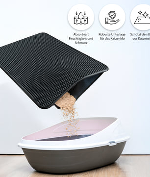 BigDean Katzenklo Matte 61x38cm ideal als Unterleger 6