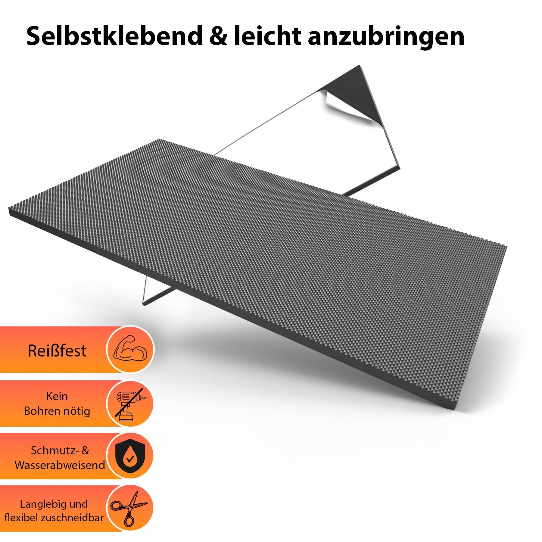 4 Stück Garagen Wandschutz selbstklebend 40x20x2cm – extra dicker Türkantenschutz Auto 4