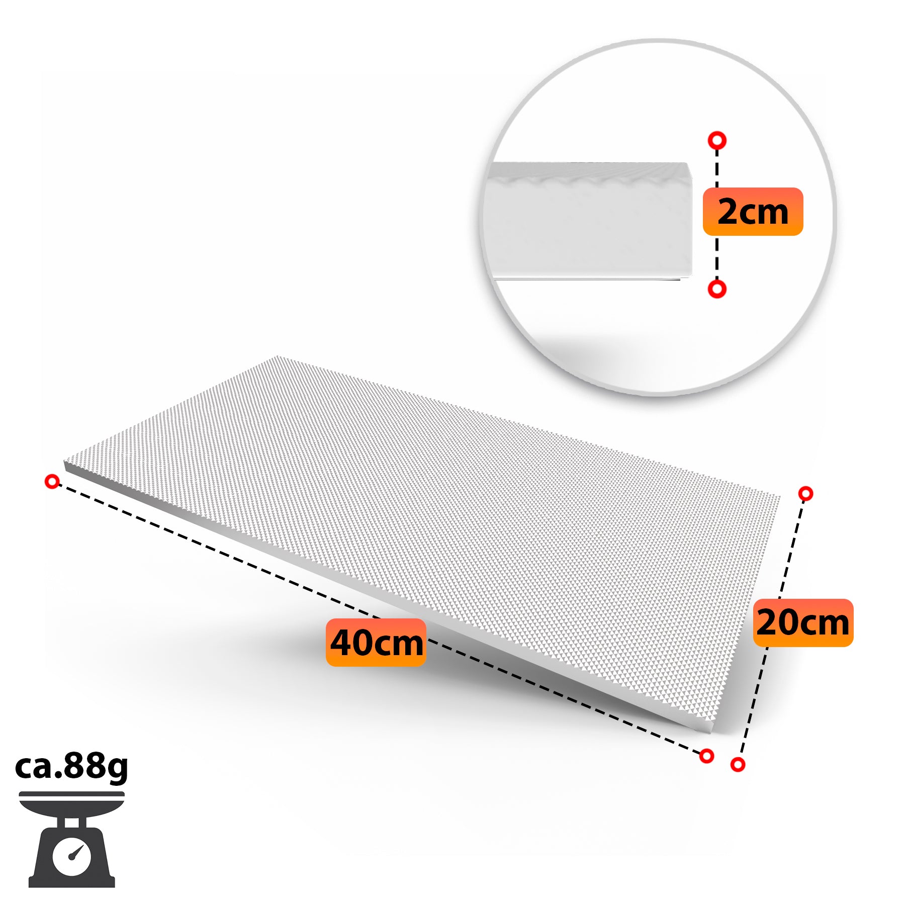 4 Stück Garagen Wandschutz selbstklebend 40x20x2cm – extra dicker Türkantenschutz Auto 3