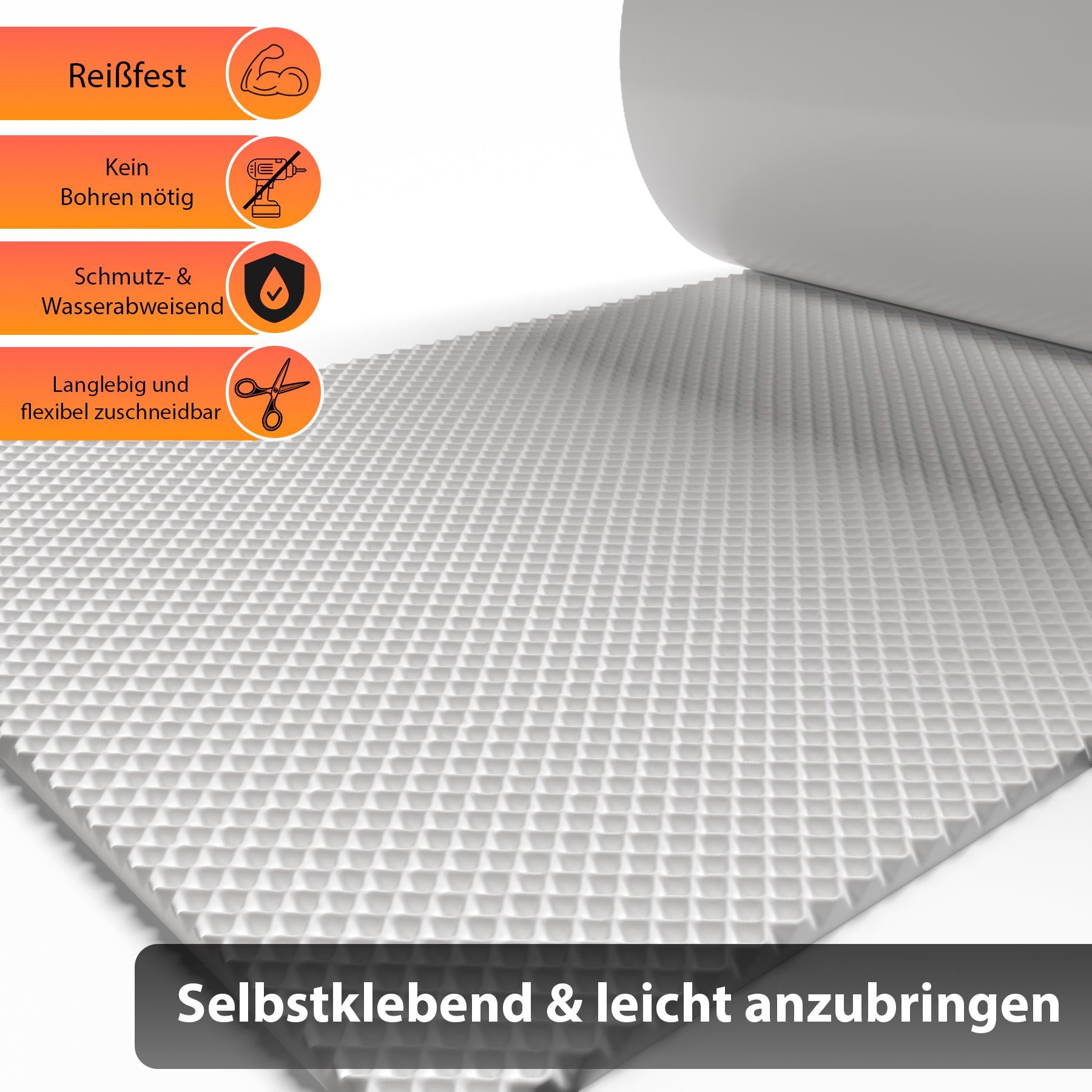 2 Rollen Garagen Wandschutz selbstklebend 200x20x0,5cm – extra dicker Türkantenschutz 4