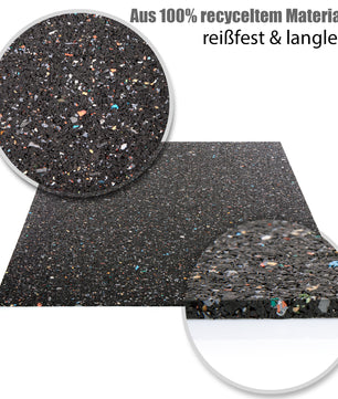 Antivibrationsmatte 60x60 cm – zuschneidbare Gummimatte – Dämmmatte 2cm Höhe 2