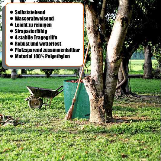 BigDean Gartenabfallsack 272L stabil & faltbar 2