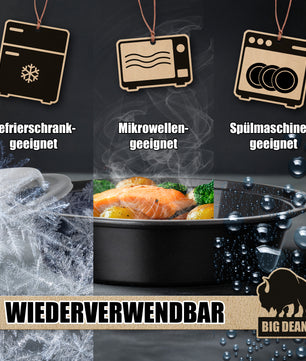 15 Stück runde Meal Prep Boxen 700ml BPA frei wiederverwendbar lebensmittelecht 2