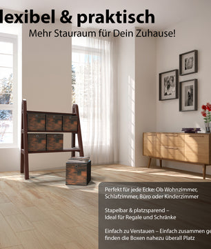 6 Stück Aufbewahrungsbox 30x30x30 cm ideal für Würfelregale – Faltbox Organizer 2