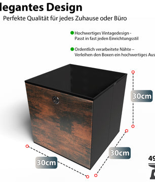 6 Stück Aufbewahrungsbox 30x30x30 cm ideal für Würfelregale – Faltbox Organizer 3