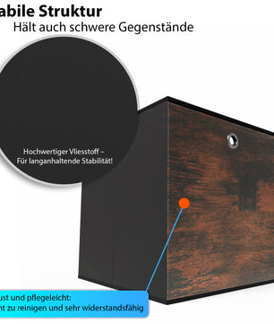 6 Stück Aufbewahrungsbox 30x30x30 cm ideal für Würfelregale – Faltbox Organizer 4