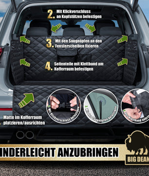 Premium Kofferraum Schutzmatte mit Seiten & Stoßstangenschutz 2