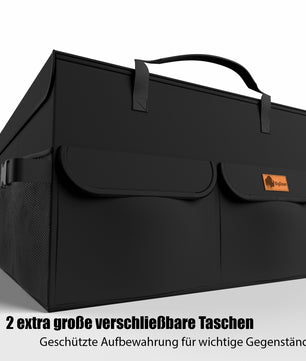 Premium Kofferraum Organizer faltbar mit Deckel – robuste Auto Organizer mit doppeltem Boden 4