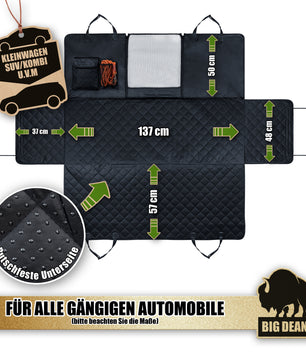 Premium Autoschutzdecke schmutz- & wasserabweisend - Schutz für Hund Auto Rückbank 3