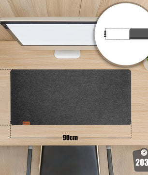 Schreibtischunterlage Filz rutschfest 90x40 cm – XXL Mauspad Filzunterlage Schreibtisch für Homeoffi 3