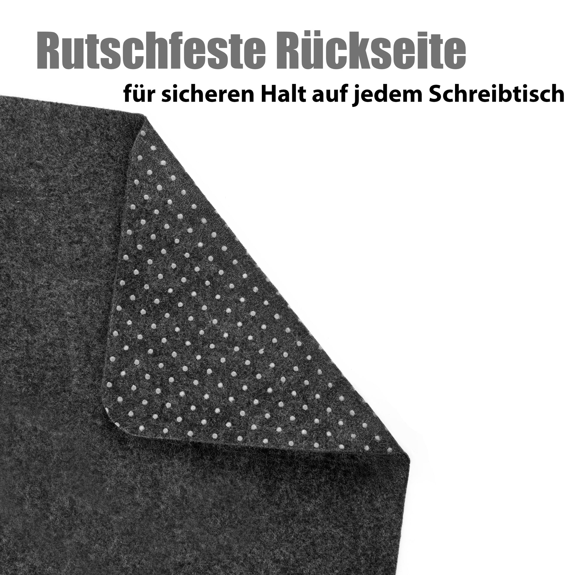 Schreibtischunterlage Filz rutschfest 90x40 cm – XXL Mauspad Filzunterlage Schreibtisch für Homeoffi 4