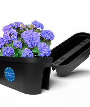 2 Stück Blumenkasten Balkon für alle Geländer 60 cm