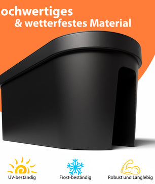 2 Stück Blumenkasten Balkon für alle Geländer 60 cm 5