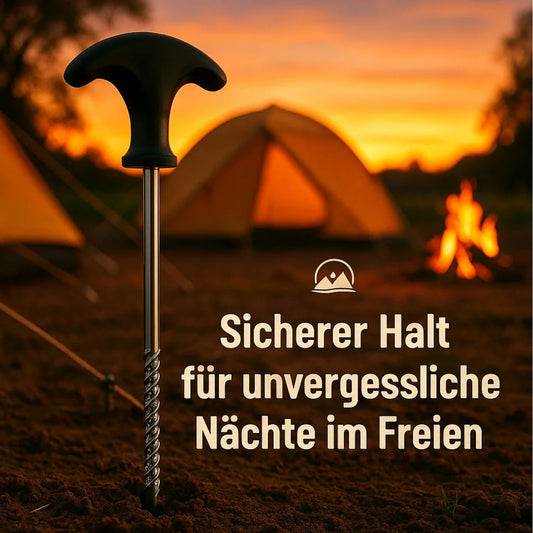 BigDean 12 Stück Heringe Erdnägel stabil auch für Harte Böden Zeltheringe image 2