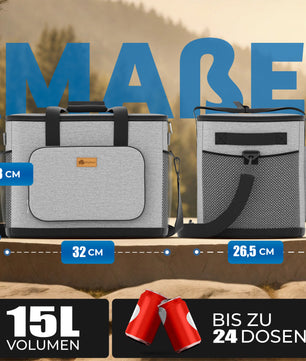 15L Kühltasche bis zu 5h kühl - perfekt als Lunchtasche, Einkaufstasche & Picknicktasche  4