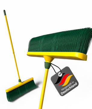 Krallenbesen XL mit Teleskopstiel gebogenen Borsten Gartenbesen für echte Tiefenreinigung