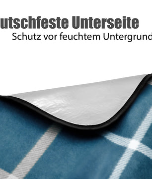 Picknickdecke 200x200 cm wasserabweisend Karo Design Hell – Picknickdecke XXL 4