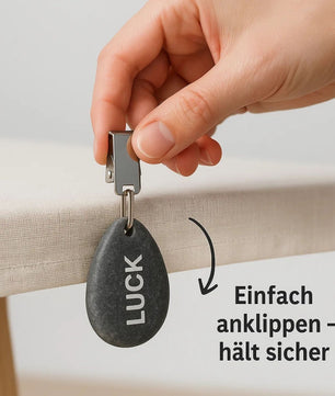 8 Stück Tischdeckenbeschwerer aus Naturstein – mit robustem Clip zum befestigen 2