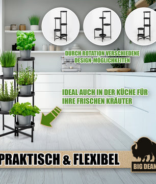 5 Etagen Blumenständer klappbarer Pflanzenständer robuster Blumenständer Metall von BigDean 6