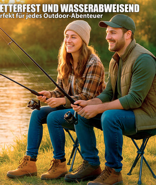 Campinghocker faltbar & ultraleicht - robuster Dreibeinhocker tragbarer Klapphocker 4