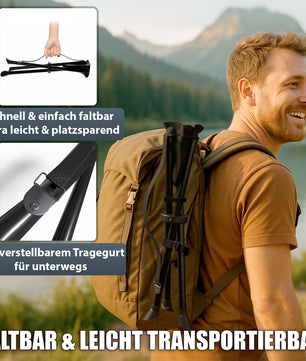 Campinghocker faltbar & ultraleicht - robuster Dreibeinhocker tragbarer Klapphocker 5